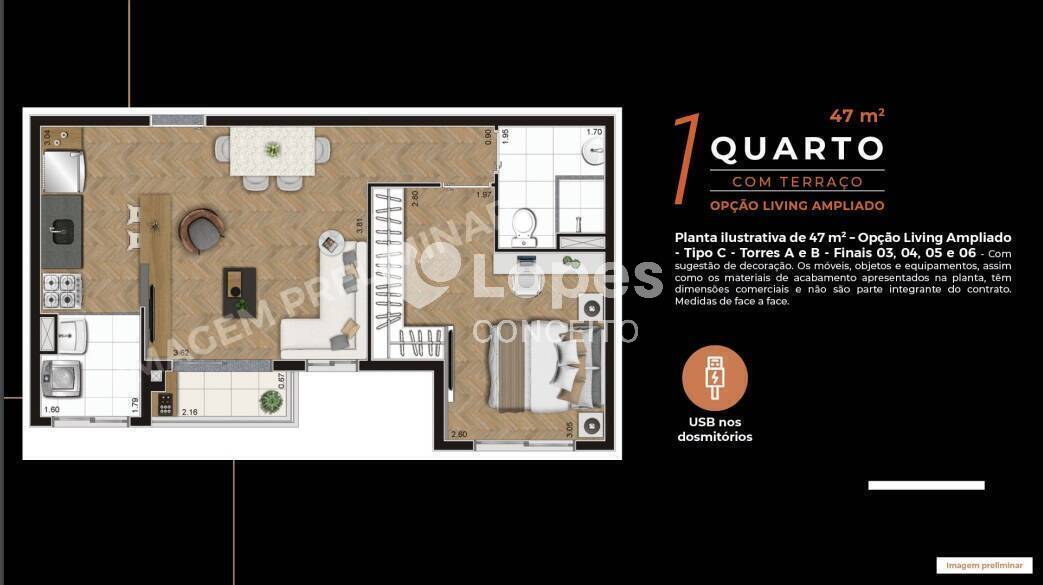 Apartamento, 2 quartos, 55 m² - Foto 19