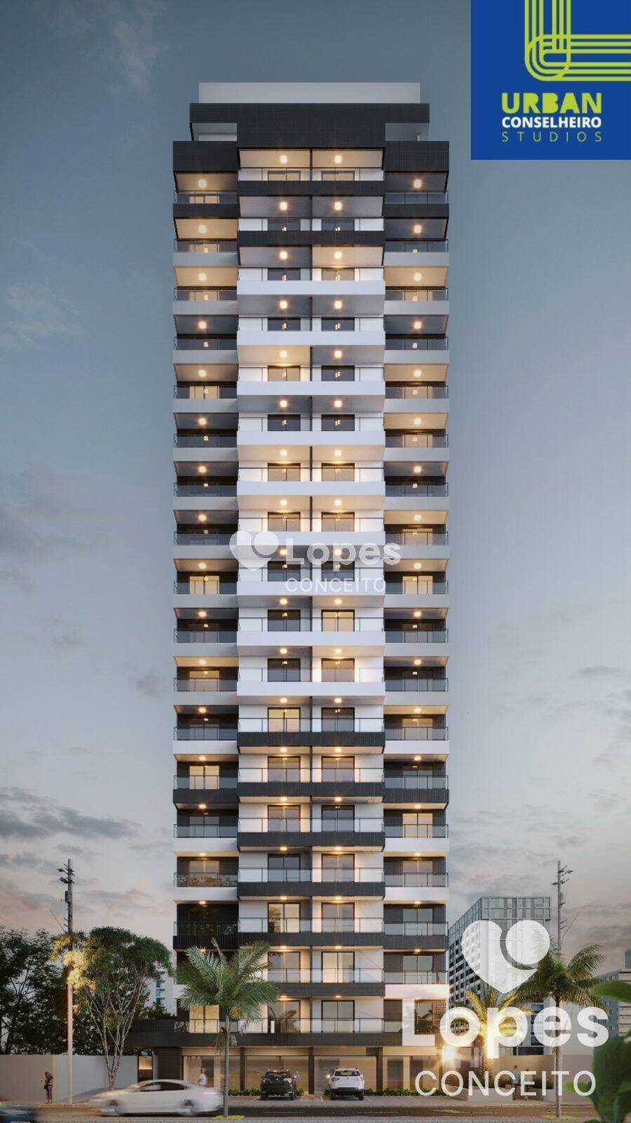 Apartamento à venda com 1 quarto, 29m² - Foto 3