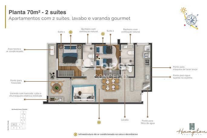 Apartamento à venda com 2 quartos, 65m² - Foto 13