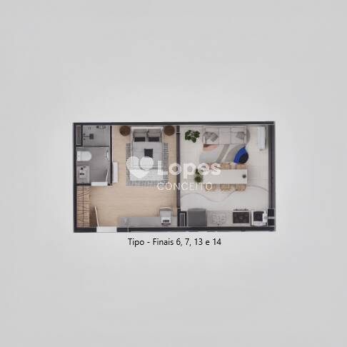 Apartamento, 1 quarto, 35 m² - Foto 18